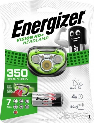 Ліхтарик ENERGIZER HL "Vision HD +" 3xAAA, tray (HDC32) + 3ААА батарейки у компл. . фото 1