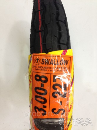 Мото-шина (покрышка, резина) 3.00-8 Swallow (камерка) рис. S-227
С полным ассорт. . фото 1
