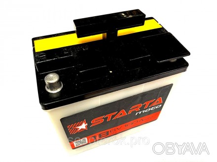 Аккумулятор Starta-Moto, для отечественных мотоциклов с напряжением 6 вольт.
Про. . фото 1