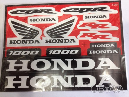 Наклейка Honda (средняя)
Отличное качество, не выгорает на солнце, глянец не сти. . фото 1
