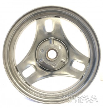 Передний колесный диск стальной 3.00-10 на скутер Suzuki Sepia AD 50 с дисковым . . фото 1