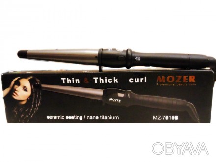 Конусна плойка для локонів Mozer MZ7010B-32. . фото 1 Конусна плойка для локонів Mozer MZ7010B-32
Конусна плойка Mozer MZ 7010B-32 при. . фото 1