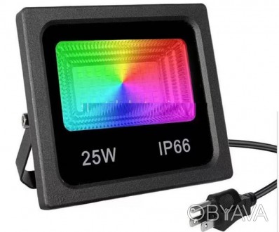 Описание Прожектора Smart LED 7981 25W IP66 RGB Bluetooth, с приложением
Прожект. . фото 1