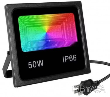 Описание Прожектора Smart LED 7982 50W IP66 RGB Bluetooth, с приложением
Прожект. . фото 1