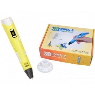 3D ручка PEN-2 UTM c LCD дисплеем и набором пластика Желтая. Ивано-Франковск. фото 1 3D ручка PEN-2 UTM c LCD дисплеем и набором пластика Желтая. Ивано-Франковск. фото 1