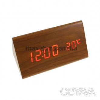 
Новая модель часов с функцией часов, будильника, температуры. Часы показвают вр. . фото 1