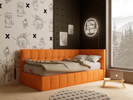 
Дитяче ліжко з підйомним механізмом Sydney 90x190 – ідеальний вибір для спальні. . фото 2