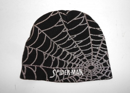 Качественная детская двухслойная шапка с вышивкой Спайдермен Человек паук Marvel. . фото 2