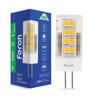 Светодиодная лампа Feron LB-423 4W 230V G4 4000K. Киев. фото 1 Светодиодная лампа Feron LB-423 4W 230V G4 4000K. Киев. фото 1