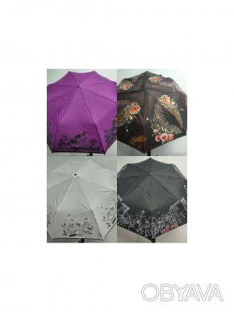 Зонт женский, большой выбор.  полуавтомат, полный автомат.
Большой выбор цветов. . фото 1