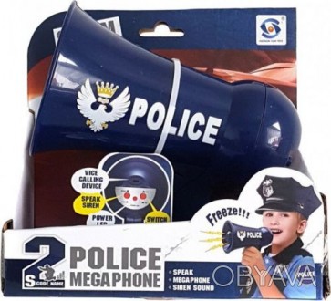 Уценка. (заржавели контакты) Игрушки "Полицейский мегафон" будет хорошим подарко. . фото 1