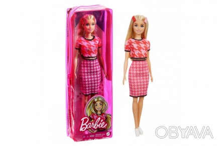 
Лялька Barbie "Модниця" у костюмі в ламану клітинку GRB59 Детальніше тут: https. . фото 1