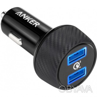 Автомобильное зарядное устройство Anker PowerDrive - 2 Quick Charge 3.0 Ports V3