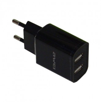 Сетевой адаптер USB AWEI Черный
Сетевой адаптер AWEI 7658 предназначен для заряд. . фото 2
