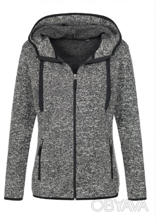ST5950 Женская флисовая куртка темно-серая
Материал: трикотажный флис с защитой. . фото 1