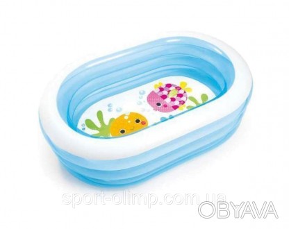 Возраст: 3+
Вид: детский надувной бассейн
Тип: с ненадувным дном, открытый
Цвет:. . фото 1