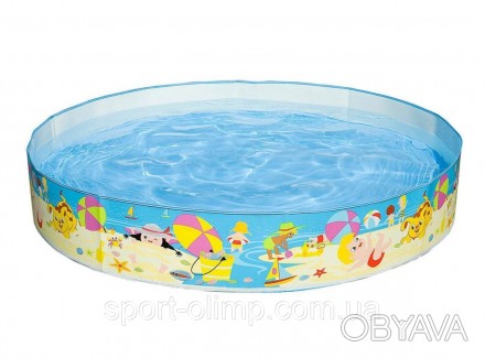 Вік: 3+
Вид: дитячий каркасний басейн
Тип: відкритий
Форма: круглий
Колір блакит. . фото 1
