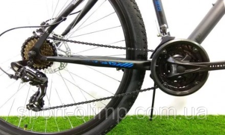 Велосипед Azimut Aqua 27,5" GD рама 17, 2021 чорно-зелений
Azimut Aqua 27,5" - ц. . фото 3