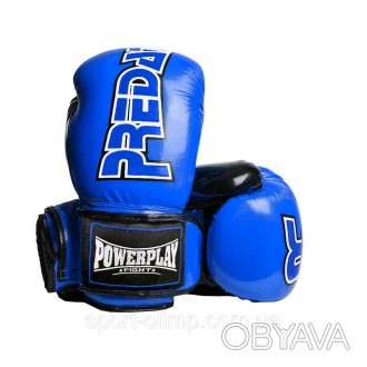 Боксерские перчатки PowerPlay 3017 Синие карбон 16 унций
Назначение: Боксерские . . фото 1