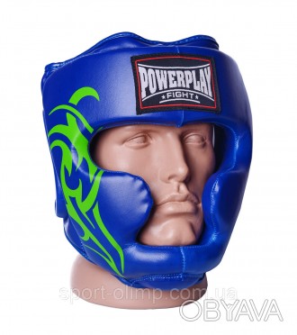 Боксерский шлем тренировочный PowerPlay 3043 Синий L
Назначение: шлем предназнач. . фото 1