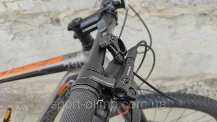 Велосипед найнер Crosser Solo 29" Shimano DEORE (3*10) рама 19 сіро-помаранчевий. . фото 9