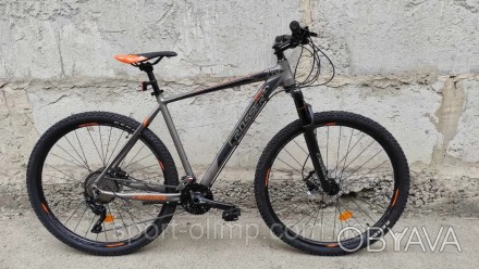 Велосипед найнер Crosser Solo 29" Shimano DEORE (3*10) рама 19 сіро-помаранчевий. . фото 1