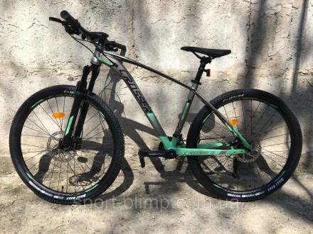Велосипед найнер Crosser X880 NEW 29" (рама 17, 2*9) Hidraulic L-TWOO серо-зелен. . фото 3