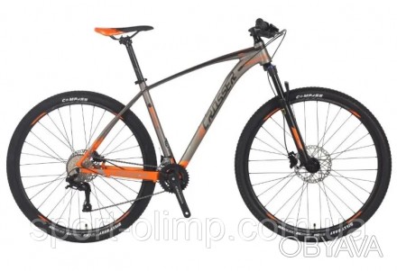 Велосипед найнер Crosser X880 Hidraulic L-TWOO 29" (2*9, 19 рама) сіро-помаранче. . фото 1