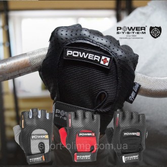 Перчатки для фитнеса и тяжелой атлетики Power System Power Plus PS-2500 Black/Gr. . фото 6