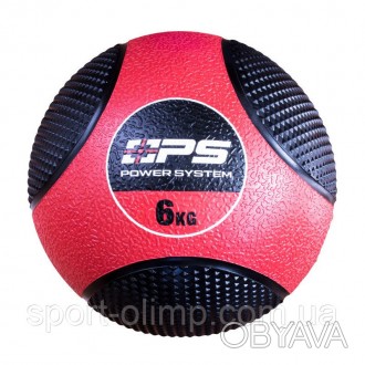 Медбол Power System PS-4136 6 кг- це набивний м'яч, який використовується дл. . фото 1