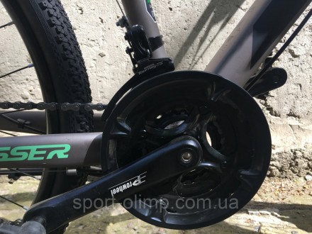 Велосипед найнер Crosser Solo 29" (рама 19, 21S) Hidraulic Shimano сіро-зелений
. . фото 5