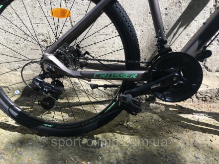 Велосипед найнер Crosser Solo 29" (рама 19, 21S) Hidraulic Shimano сіро-зелений
. . фото 9