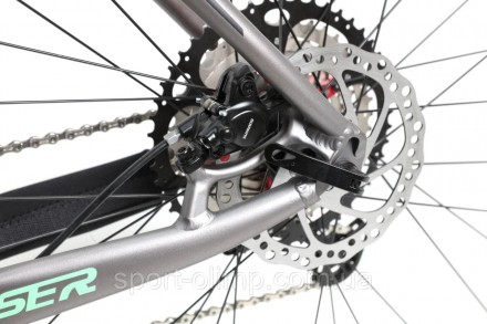 Велосипед найнер Crosser Solo 29" (рама 19, 1*12) Shimano DEORE 2021 сіро-зелени. . фото 7