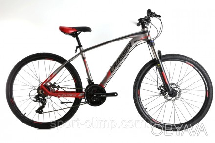 Велосипед найнер Crosser Quick 29" (рама 19, 21S) Hidraulic Shimano сіро-червони. . фото 1