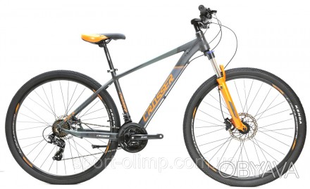 Велосипед Crosser 075С 29" (рама 17, 21S) Hidraulic Shimano сіро-помаранчевий
Но. . фото 1
