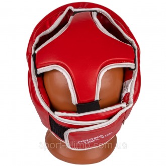 Боксерский шлем тренировочный PowerPlay 3100 PU Красный S
Назначение: шлем предн. . фото 5