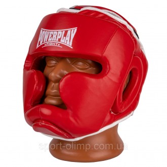 Боксерский шлем тренировочный PowerPlay 3100 PU Красный S
Назначение: шлем предн. . фото 3