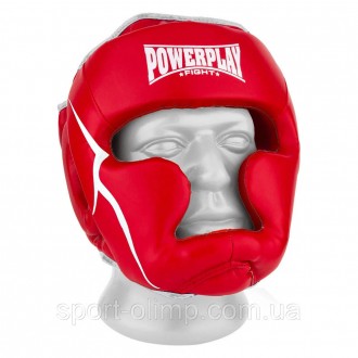Боксерский шлем тренировочный PowerPlay 3100 PU Красный S
Назначение: шлем предн. . фото 13
