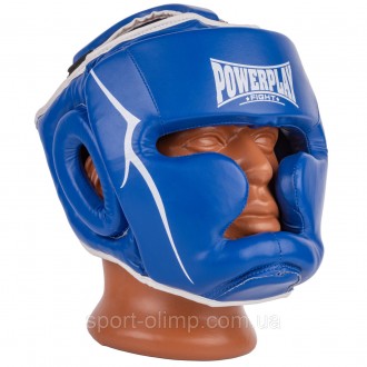 Боксерский шлем тренировочный PowerPlay 3100 PU Синий S
Назначение: шлем предназ. . фото 7