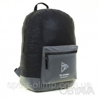 Стильный рюкзак R-03 Ray Reflective черный-серый с оригинальным декором, пригоди. . фото 1