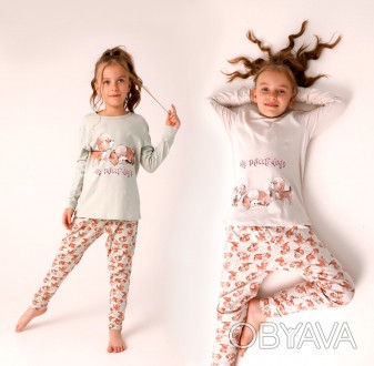 Дитяча піжама для дівчатка (домашній костюм). Виведення Туреччина 
Дитяча розмір. . фото 1