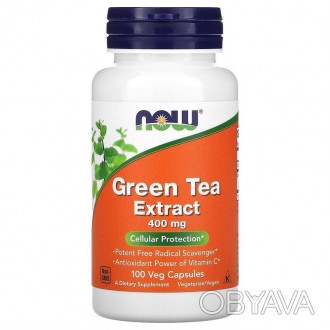 Екстракт зеленого чаю 400 мг Now Foods пропонує зручний спосіб отримання активни. . фото 1