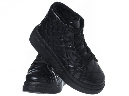 Кросівки жіночі зимові чорні на міху стеганні b-123
Код b-123
Високі матеріали: . . фото 5