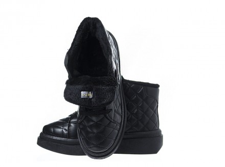 Кросівки жіночі зимові чорні на міху стеганні b-123
Код b-123
Високі матеріали: . . фото 8