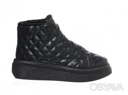 Кросівки жіночі зимові чорні на міху стеганні b-123
Код b-123
Високі матеріали: . . фото 1