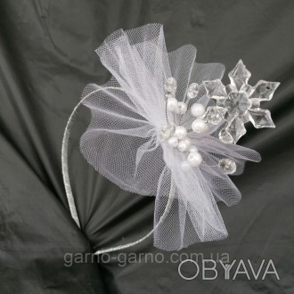 Обруч снежинки Корона для Снежинки или Снежной Королевы ободок с снежинкой обруч