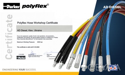 Рукава и шланги высокого давления. РВД Parker Polyflex