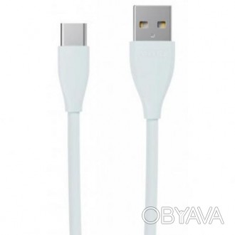 Тип - кабель; тип Вход - USB 2.0; тип Выход - USB Type-C; длина - 2 м; Цвет - бе. . фото 1