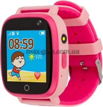 Дитячий смарт-годинник AmiGo GO001 iP67 pink. Запорожье. фото 1 Дитячий смарт-годинник AmiGo GO001 iP67 pink. Запорожье. фото 1