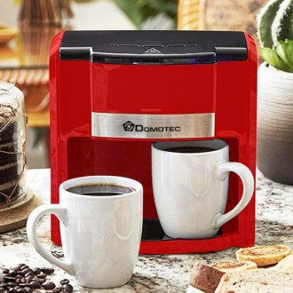 Хорошая капельная кофеварка Domotec MS-0705 Red + 2 керамические чашки красная. Київ. фото 1 Хорошая капельная кофеварка Domotec MS-0705 Red + 2 керамические чашки красная. Київ. фото 1